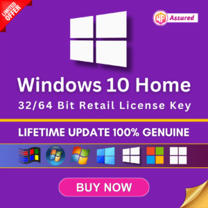 Windows 10 Home 32/64 Bit Retail License Key.